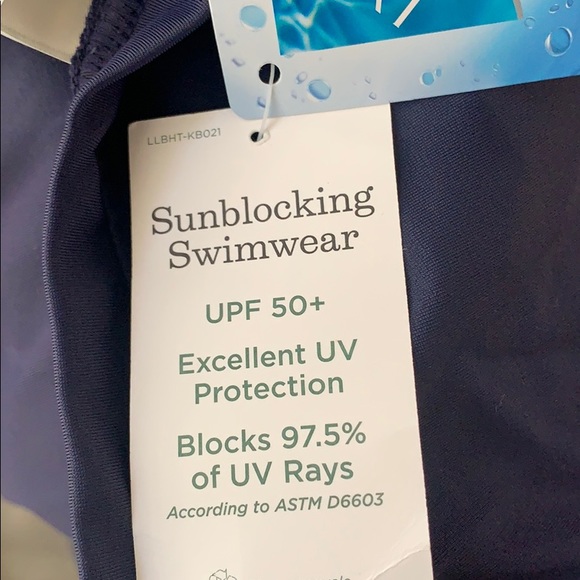 L.L. Bean Sun-blocking Rash-guard Top ππ»ββοΈ NWT - Picture 8 of 8